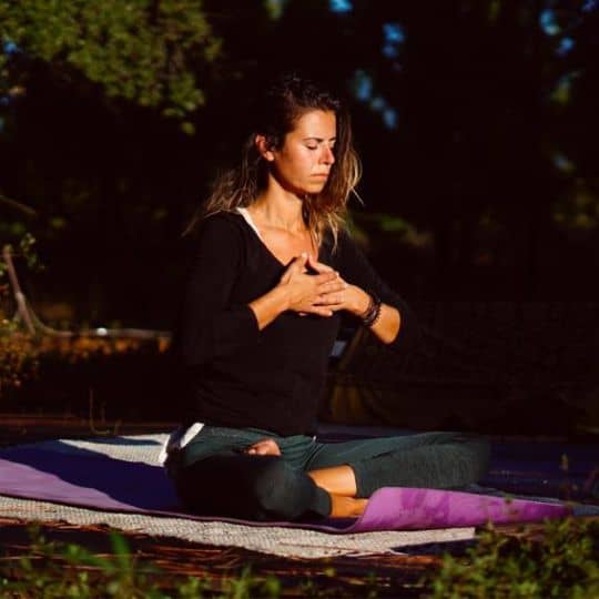 Da Vinci School - 4D Yoga retreat Portugal - meditation Diana